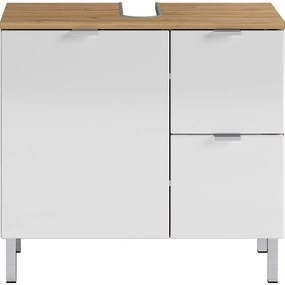 Бял шкаф под умивалника от дъб 60x56 cm Mauresa - Germania