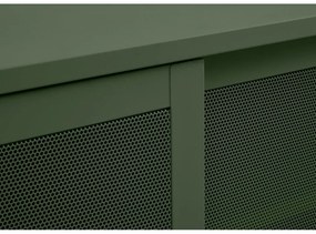 Тъмнозелена метална маса за телевизор 160x55 cm Veep – Unique Furniture