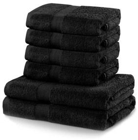 Комплект от 2 черни кърпи и 4 кърпи Marina - DecoKing