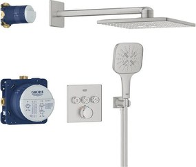 Душ система за вграждане, с 3 извода, Grohtherm SmartControl Cube