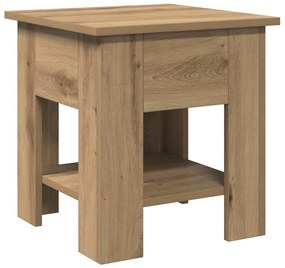 856799 vidaXL Кафе маса, дъб артизан, 40x40x42 см, инженерно дърво