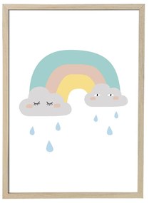 Плакат за стена в естествена рамка Рамка, 55 x 75 cm Saida - Bloomingville Mini