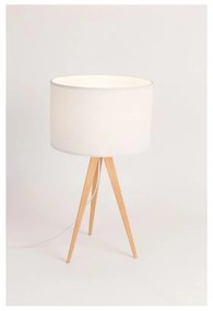Бяла настолна лампа Дърво, ø 28 cm Tripod - Zuiver