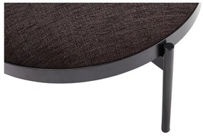 Черна табуретка за крака Futuro, ø 65 cm Sen - Hübsch