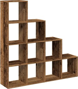 857974 vidaXL Разделител за стая / библиотека 4 нива 131,5x29x131,5 см