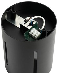 Дизайнерска черна плафониера със светлинен ефект - Яна