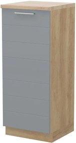 Висок подов шкаф Hudson K14-60-1KF-Oak - Gray