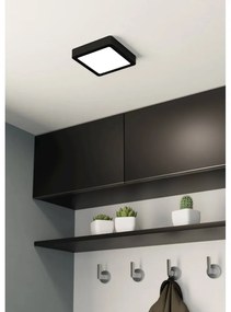 Черно LED осветително тяло за таван 16x16 cm FUEVA 5 – EGLO
