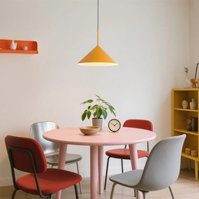 Дизайнерска висяща лампа жълт триъгълник - Triangolo