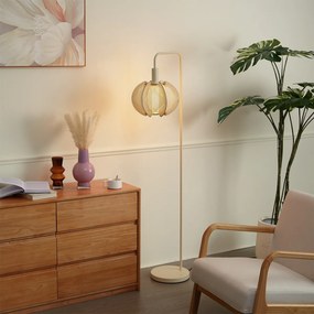 Japandi подова лампа бежова с абажур - Gertie