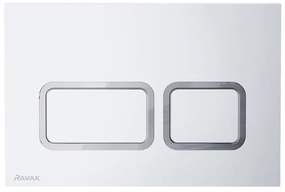 Ravak X01739 - Бутон за промиване TWIN 24,7x16,5 cm, бял