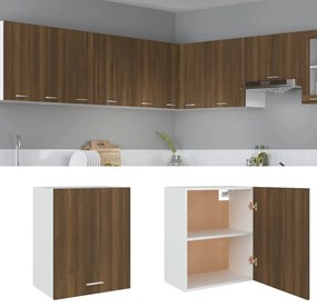 815587 vidaXL Висящ шкаф "Lyon", кафяв дъб, 50x31x60 см, инженерно дърво