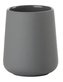 Сива порцеланова чаша за четки за зъби Nova One - Zone