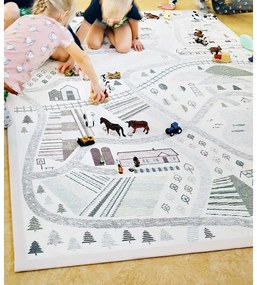 Бял двустранен детски килим , 160 x 230 cm Ülejõe - Narma