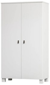 Гардероб от бял бор 111x202 cm Ties - WOOOD