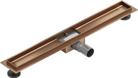 Mexen Flat корпус за линеен сифон 80 см, четкана мед - 1C15080