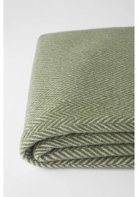 Зелено одеяло със съдържание на памук , 140 x 180 cm Skyline - Euromant