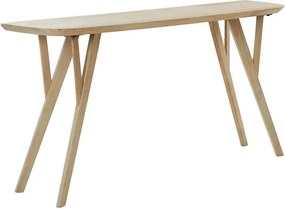Конзолна маса от масивно манго в естествен цвят 44x160 cm Quenza – Light &amp; Living