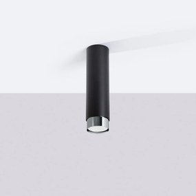 Осветително тяло за таван в черен и сребрист цвят Crown – Sollux