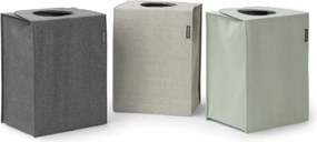 Кутия за пране Brabantia Stackable 1000828, 35 л, Преден отвор, Широк капак, Сгъваема, Черен
