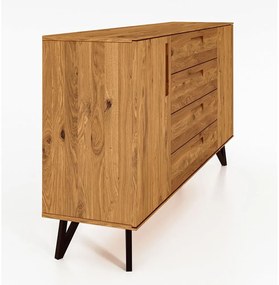 Висок скрин от дъб 182x100 cm Golo - The Beds