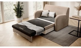 Светлокафяв кадифен сгъваем диван 130 cm Ario – ELTAP