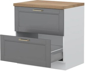 Подов шкаф Tahoma R-80-2MBOX-Graphite