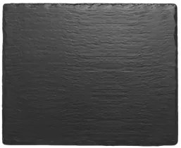 Kulsan - Меламиново плато правоъгълно 26,5x32,5xh1см GN1/2 BLACK SLATE EFFECT-(47012.BL)