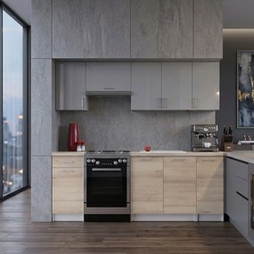 Състав на кухня Eco 2.1-Fusiko anoixto–Gkri Gualistero