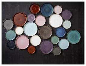 Черна/синя глинена чиния ø 27 cm Gastro Dark Blue/Black – Bitz