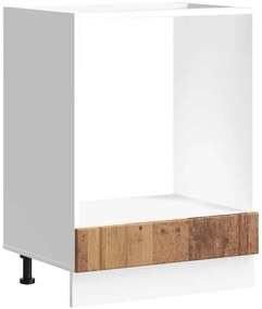 853765 vidaXL Шкаф за фурна, Lucca, старо дърво, инженерно дърво