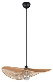 Матово черно висящо осветително тяло ø 58 cm Laurine – Trio