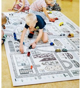 Бял двустранен детски килим , 140 x 200 cm Ülejõe - Narma