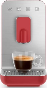 Еспресо машина SMEG Collezione BCC01RDMEU, 1350 W, 19 bar, 1.4 л, 8 функции, Вградена мелачка, Червен