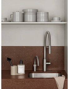 Светлосива стойка за перилни препарати от каменна керамика Piro – Blomus