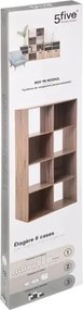 Рафт 5five Mix'n Modul, 8 отделения, MDF, 68x32x134 cm - Сив