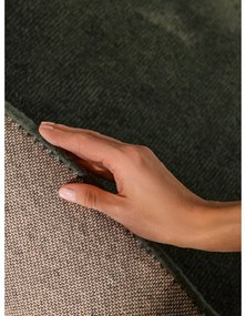 Тъмнозелен ръчно изработен кръгъл килим със смес от вълна ø 160 cm Kari Organic – Villeroy&amp;Boch