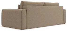 Светлокафяв кадифен разтегателен диван с място за съхранение 238 cm Kapua – Makamii