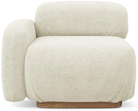 Кремав модул за диван от букле (ляв ъгъл) Ailani – Makamii