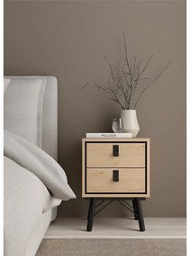 Нощно шкафче в дъбов декор в естествен цвят Ry - Tvilum