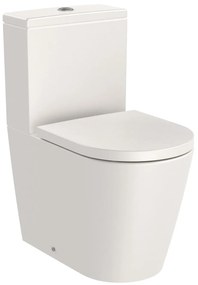 Тоалетна чиния за моноблок, Roca, A342529650 ROUND, порцелан, бежов, 76x60x37.5см