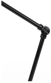 Черна настолна лампа с метален абажур (височина 70 cm) Jona – White Label