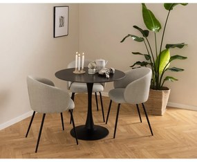 Кремави тапицирани трапезни столове в комплект 2 бр. Eleanor – Actona