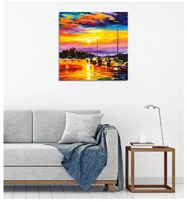 Репродукция на стена върху платно Леонид Афрамов, 45 x 45 cm - Wallity