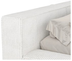 Кремаво двойно легло 200x200 cm тапицирано с място за съхранение с включена подматрачна рамка Voliera – Maison de Rêve