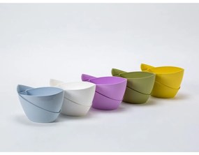 Пастелно лилава самонапояваща се саксия Doppio - Plastia