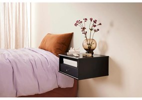 Черно висящо нощно шкафче с рафтове Mistral - Hammel Furniture