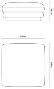 Бяла табуретка Torino – Micadoni Home