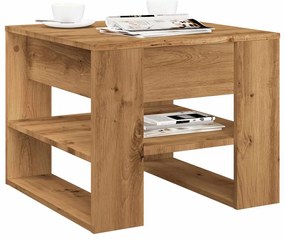 856819 vidaXL Кафе маса, дъб артизан, 55,5x55x45 см, инженерно дърво