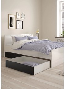 Черни чекмеджета за под леглото в комплект от 2 бр. 90x190/140x190 cm Naia – Tvilum